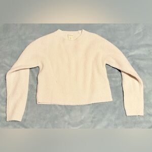 Crewcuts Girls Ribbed Crewneck Wool-blend Sweater
